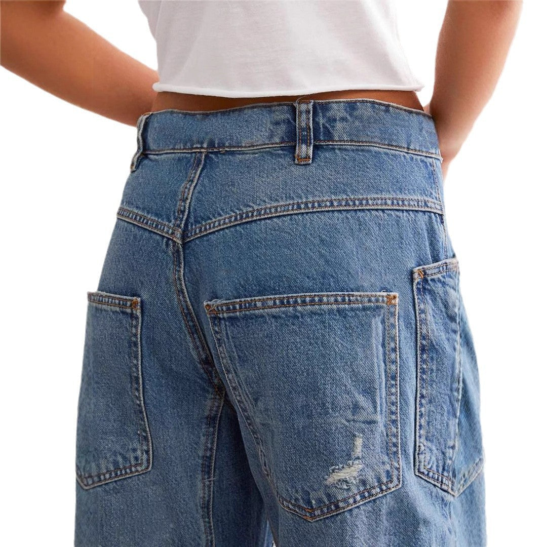 Distressed Boyfriend Jeans