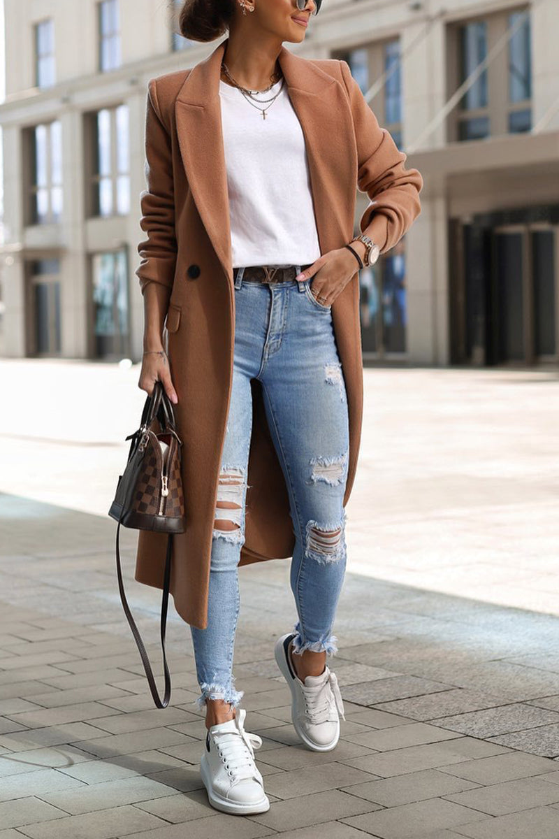 Ripped High-Waist Skinny Jeans
