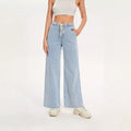 Drawstring Wide Leg Jeans