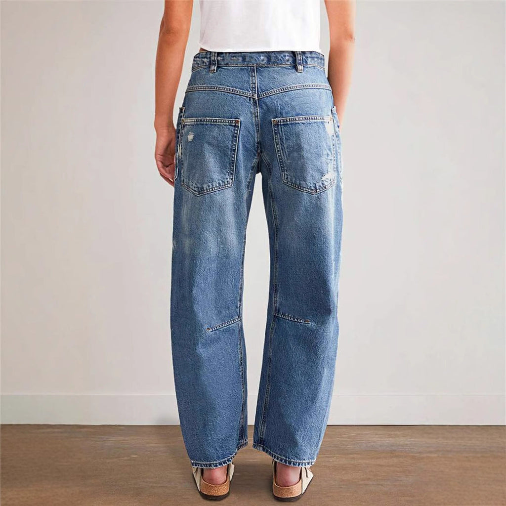 Distressed Boyfriend Jeans