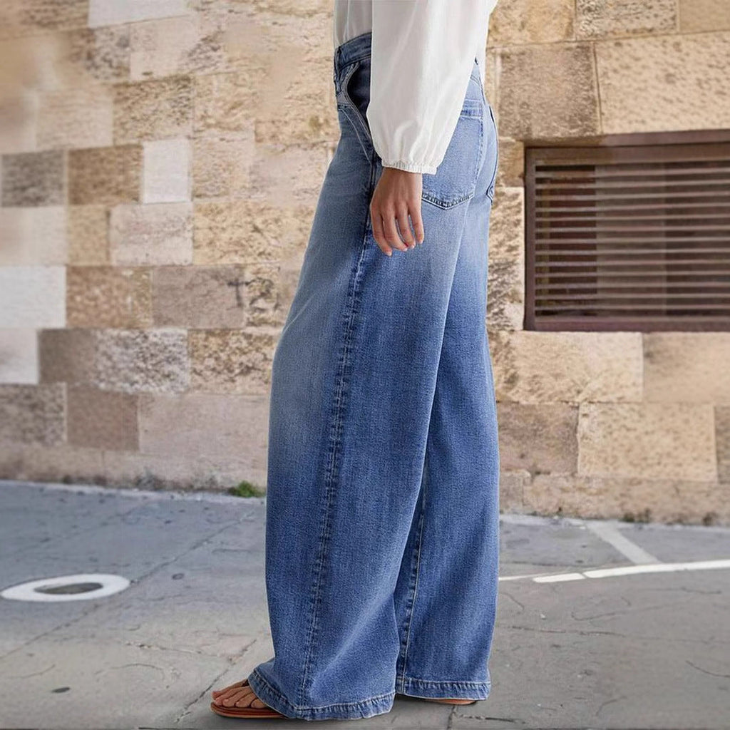 High-Rise Wide Leg Jeans