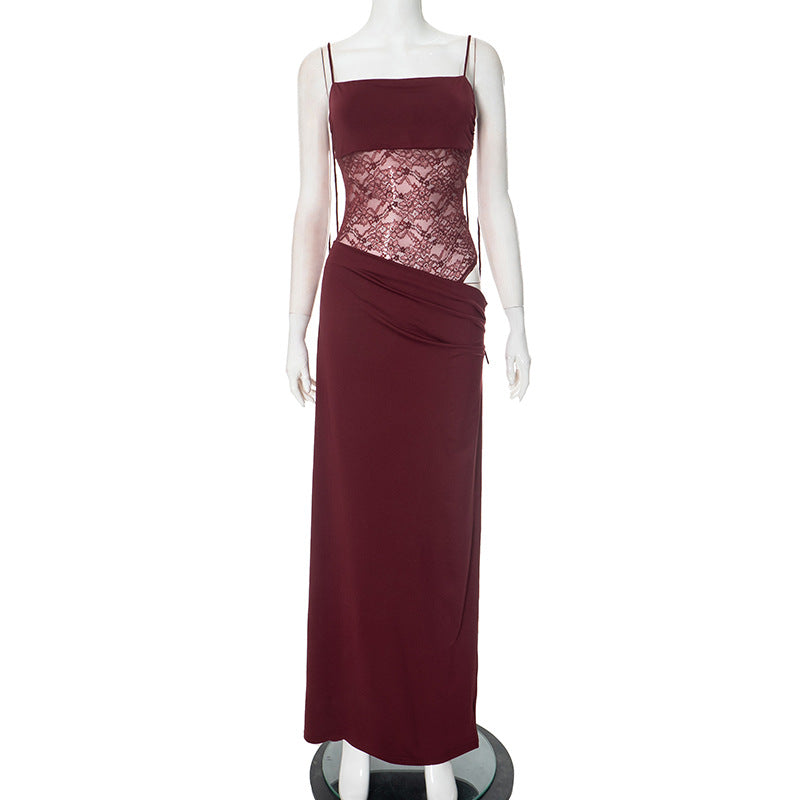 Lace Detail Maxi Dress