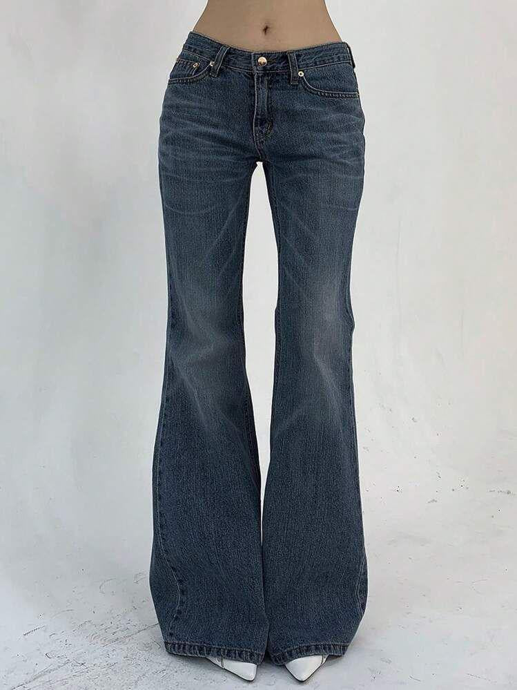 High Waist Flared Jeans