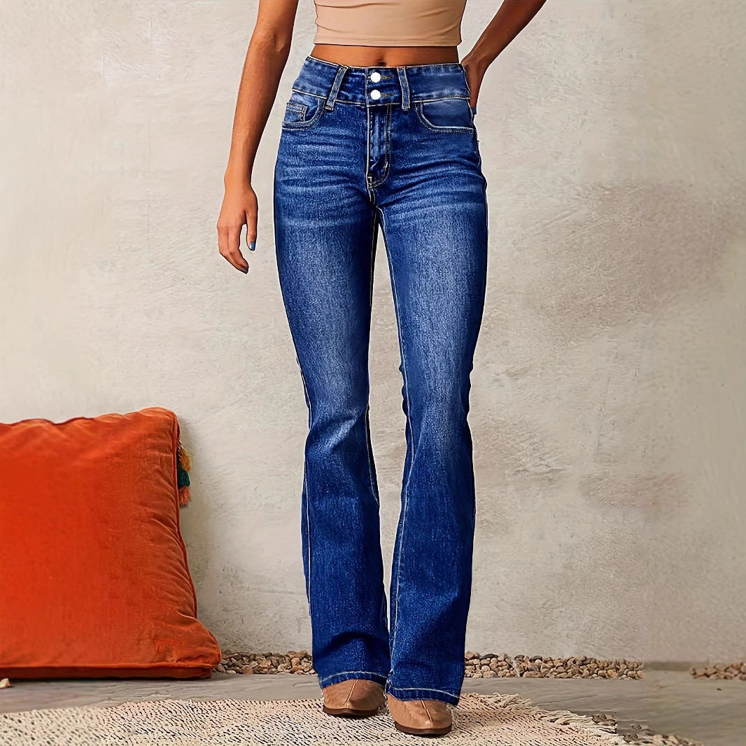 High Waist Flared Jeans