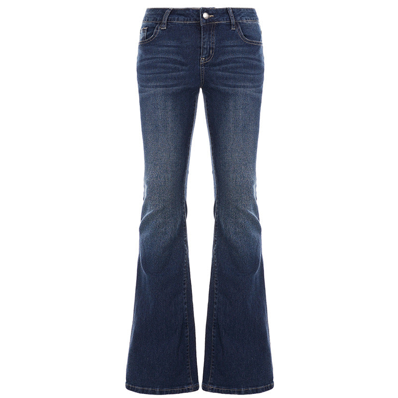 High Waist Flared Denim Jeans