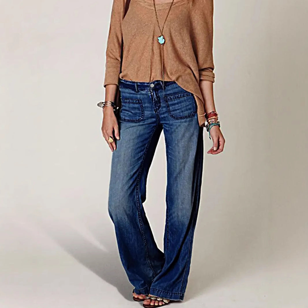 High Waist Wide Leg Jeans