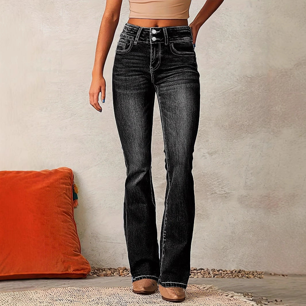 High Waist Modern Bootcut Jeans