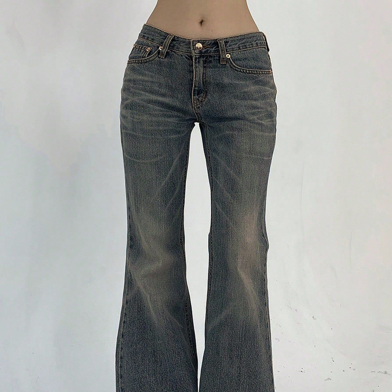 High Waist Flared Jeans
