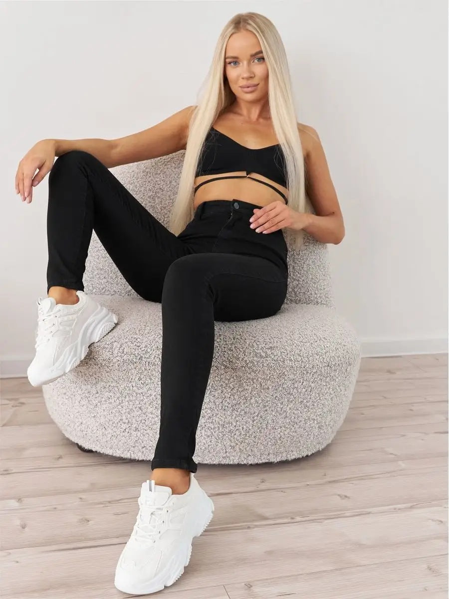 High-Waisted Shaping Jeans