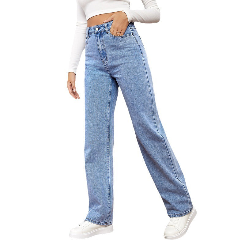 High-Waist Wide Leg Jeans