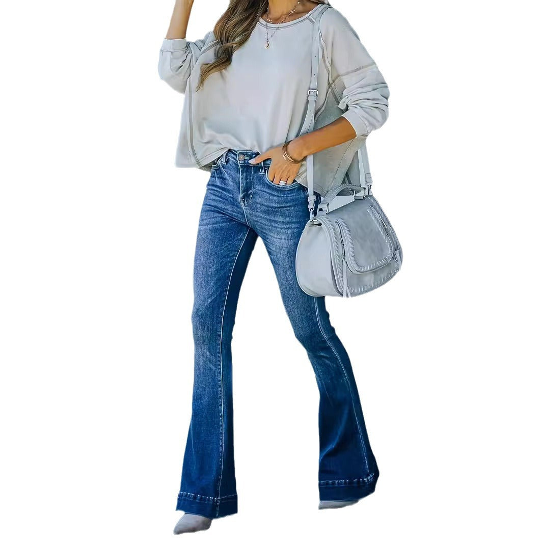 High Waist Bootcut Jeans