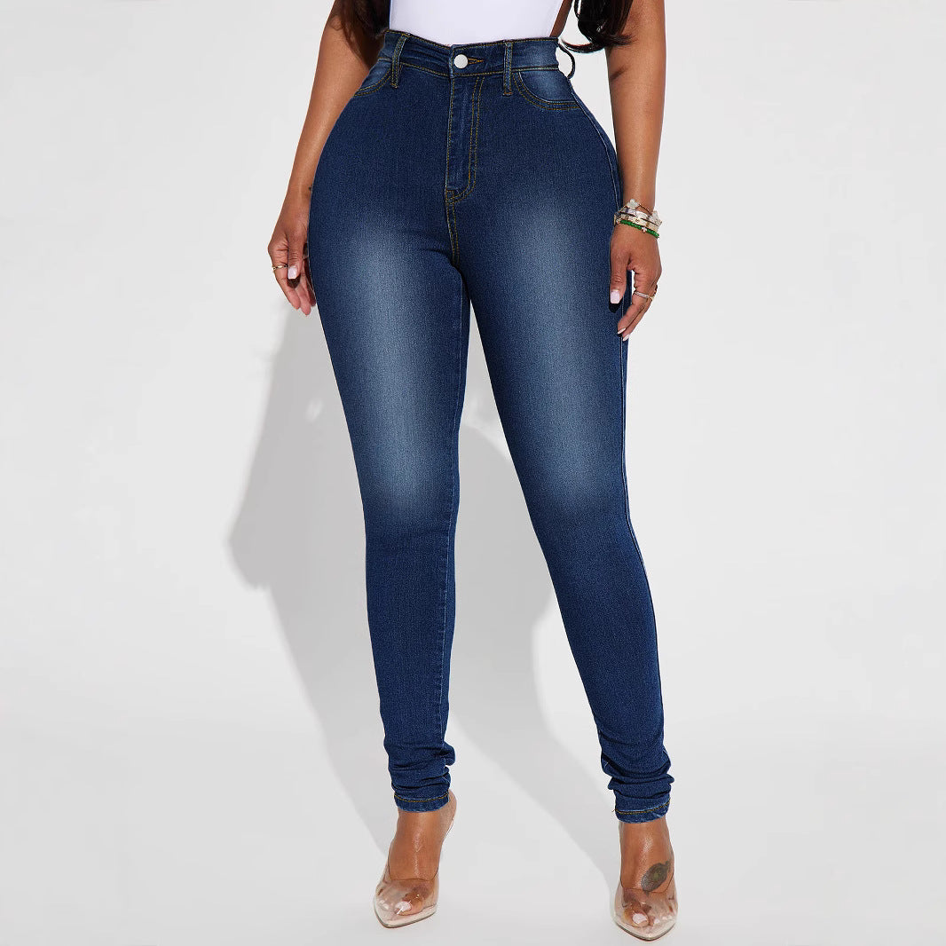 High-Rise Stretch Skinny Jeans