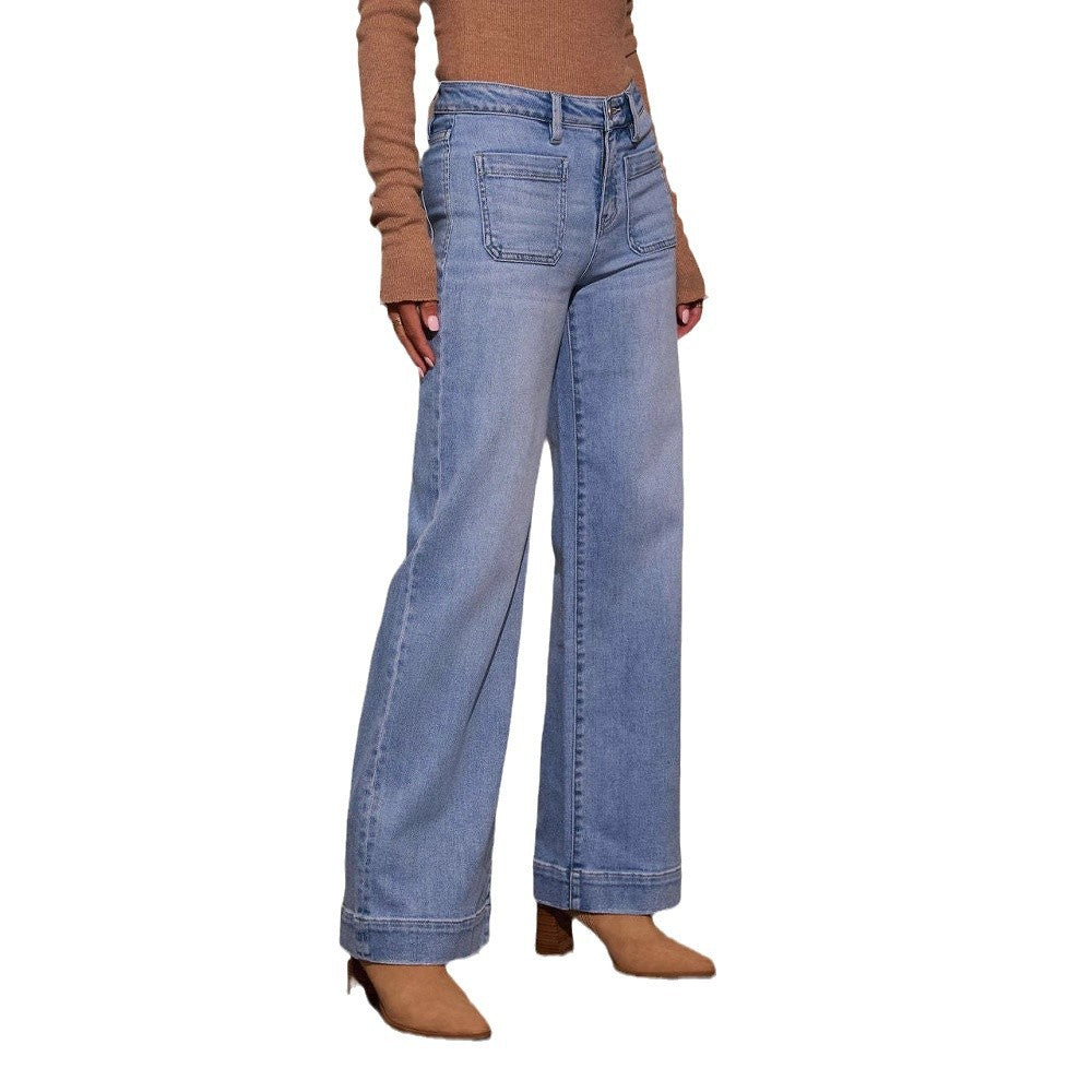 High Waist Wide Leg Jeans