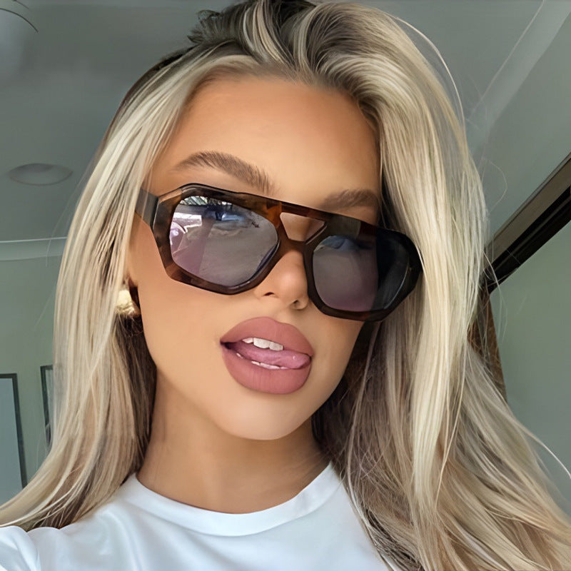Oversized Geometric Sunglasses