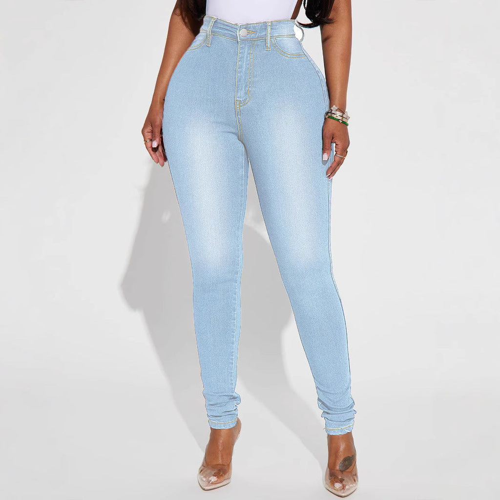 High-Rise Stretch Skinny Jeans