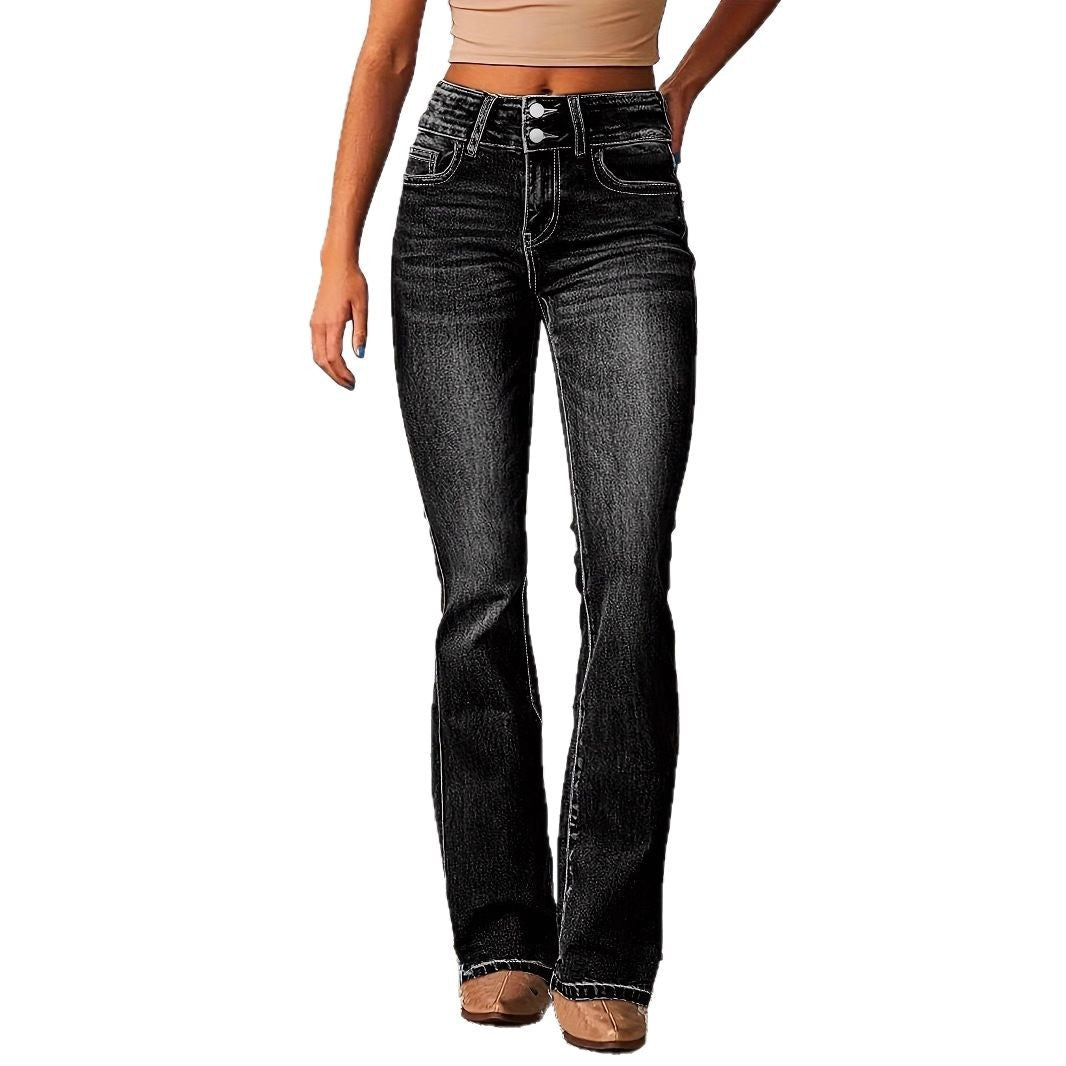 High Waist Flared Jeans