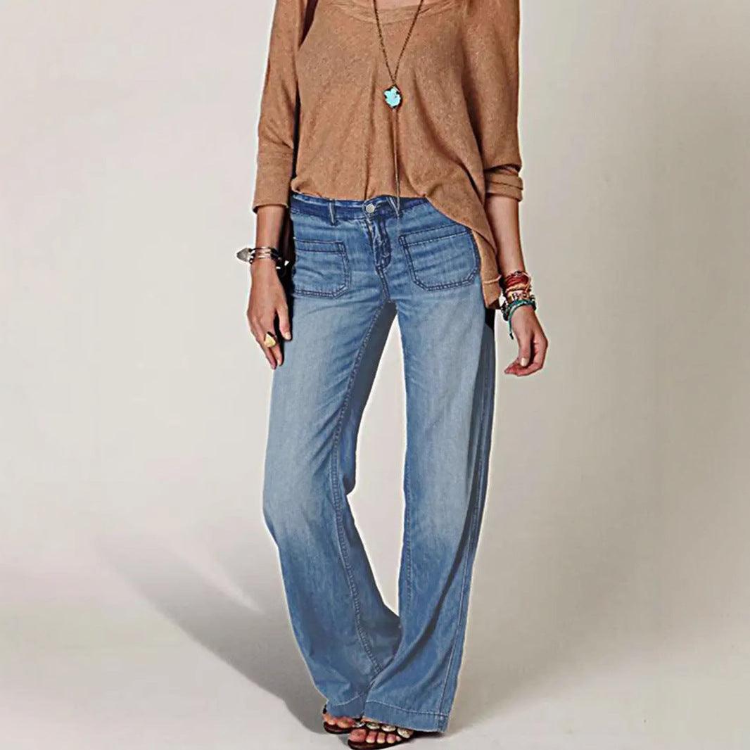 High Waist Wide Leg Jeans