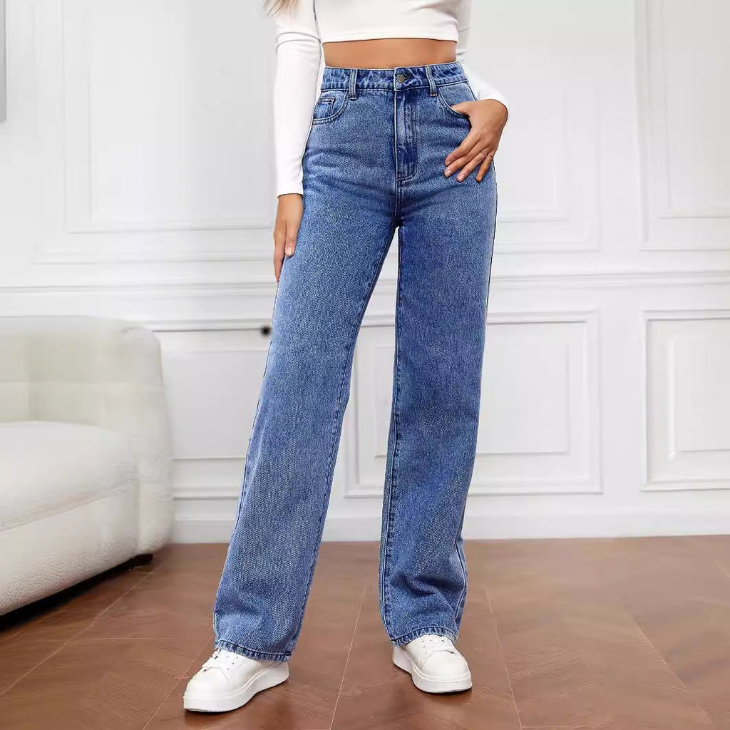 High-Waist Wide Leg Jeans