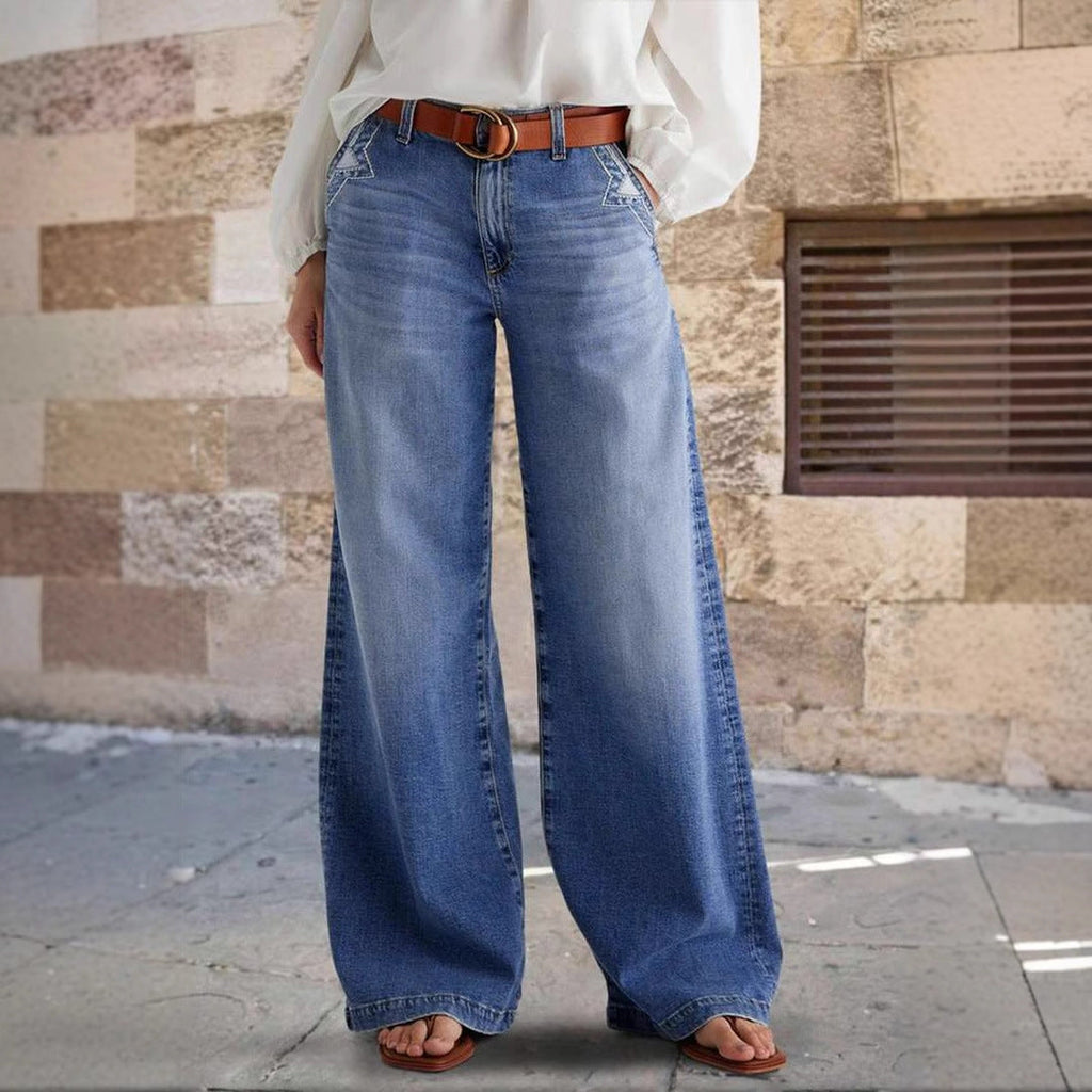 High-Rise Wide Leg Jeans