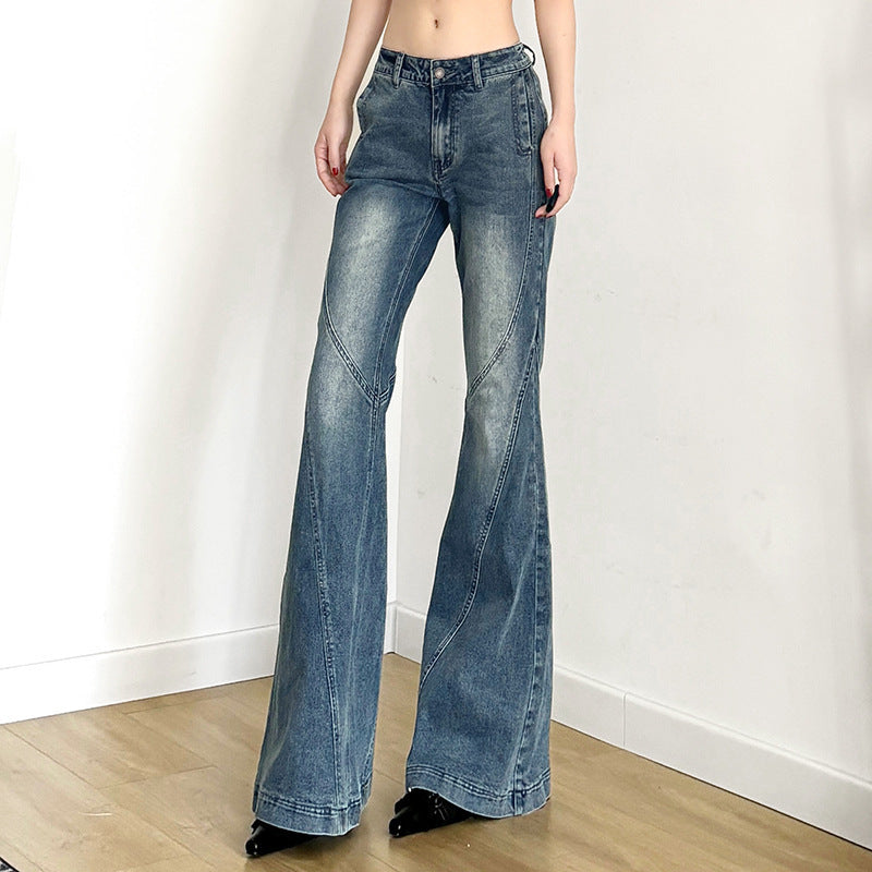 High-Waist Flared Jeans