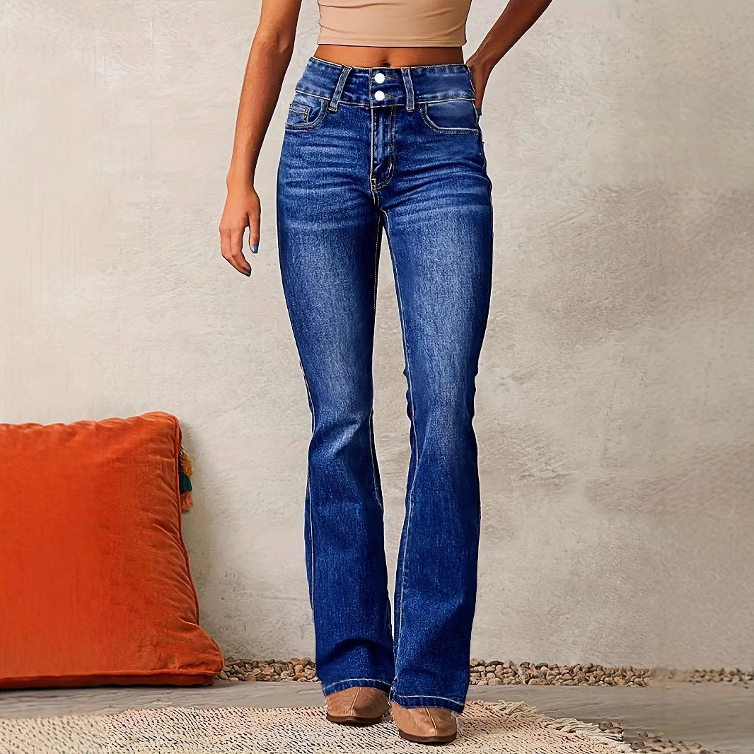 High Waist Modern Bootcut Jeans