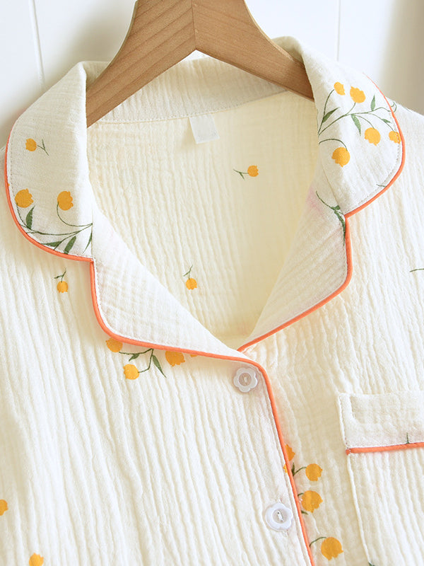 Relaxed Short Sleeve Pajama Set