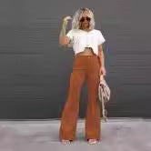 Retro High-Waist Flared Jeans