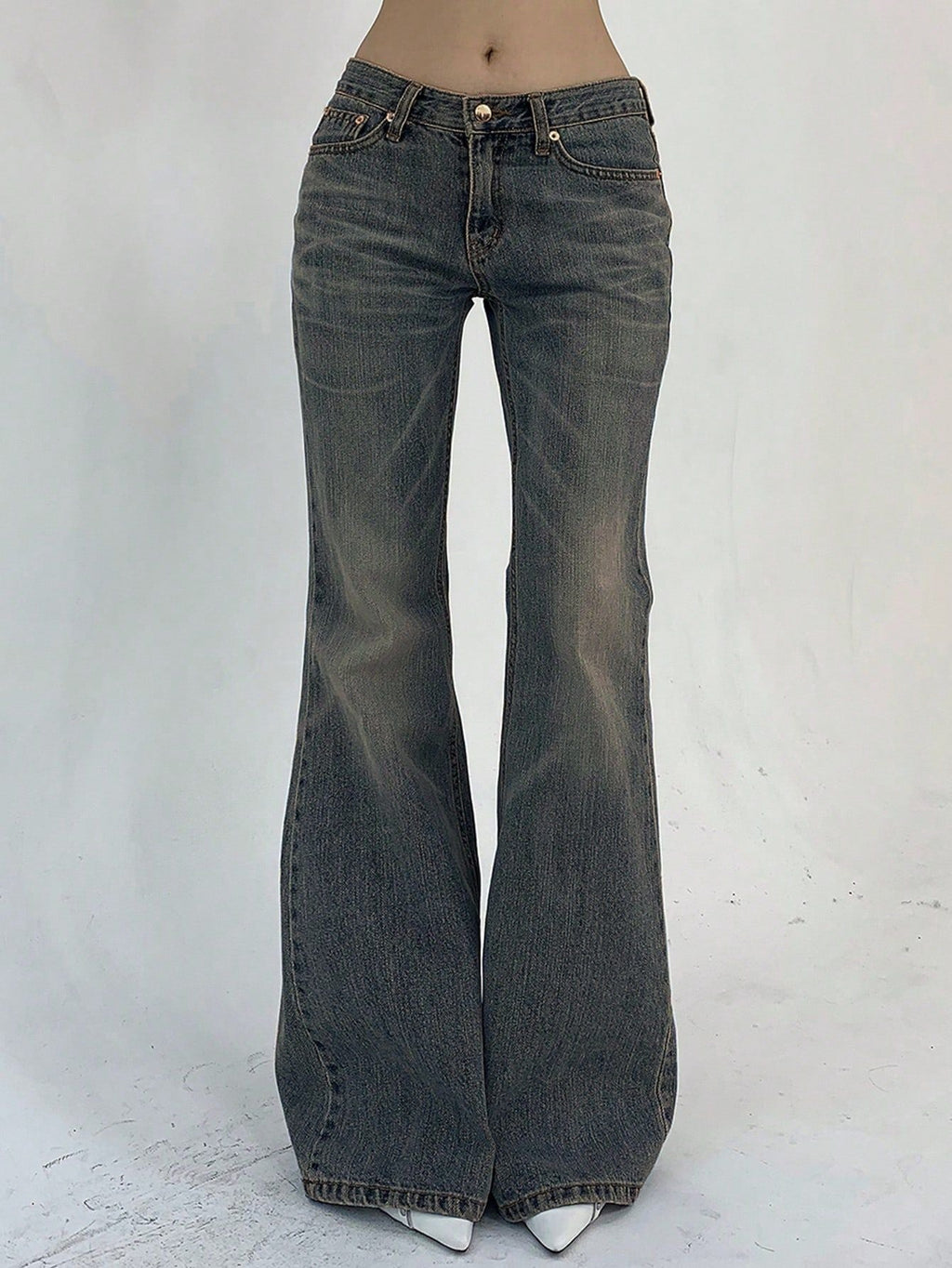 High Waist Flared Jeans