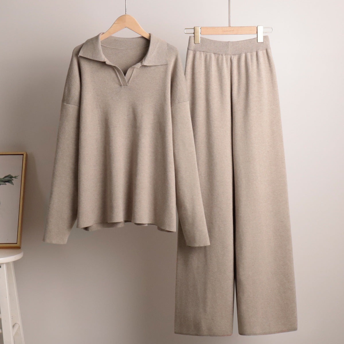 Collared Knit Set