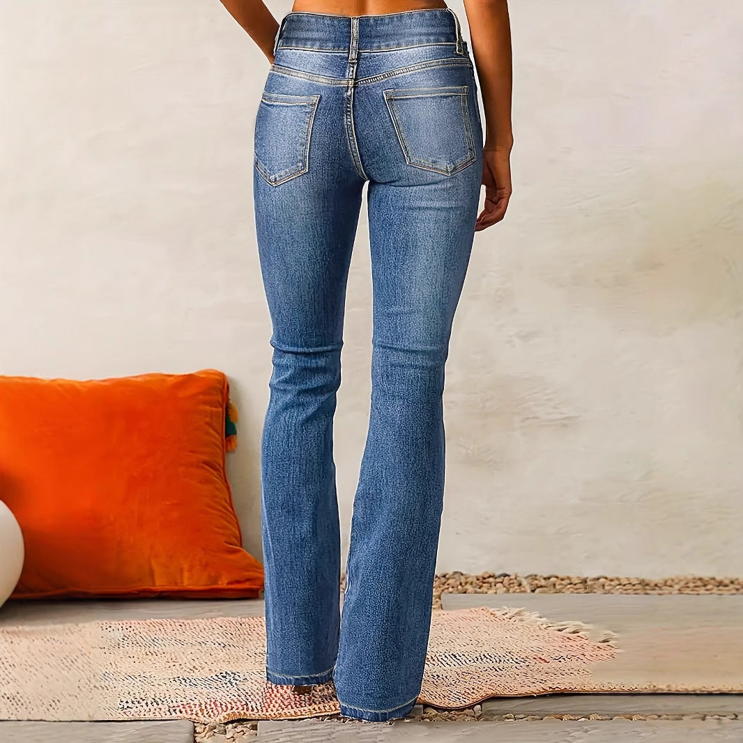 High Waist Flared Jeans