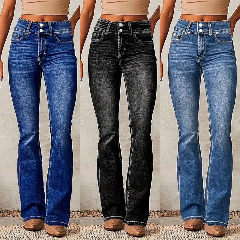 High Waist Flared Jeans