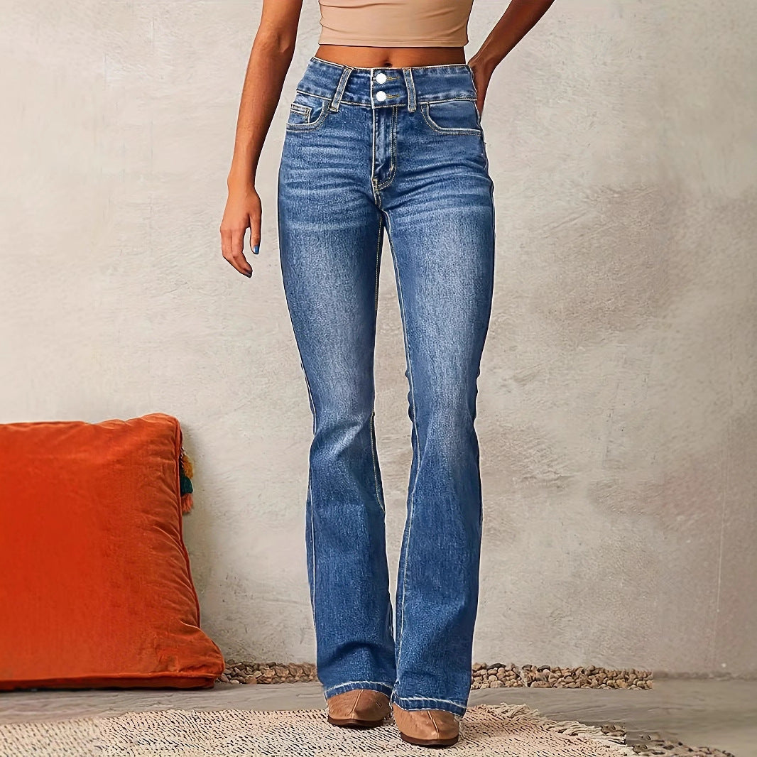 High Waist Flared Jeans