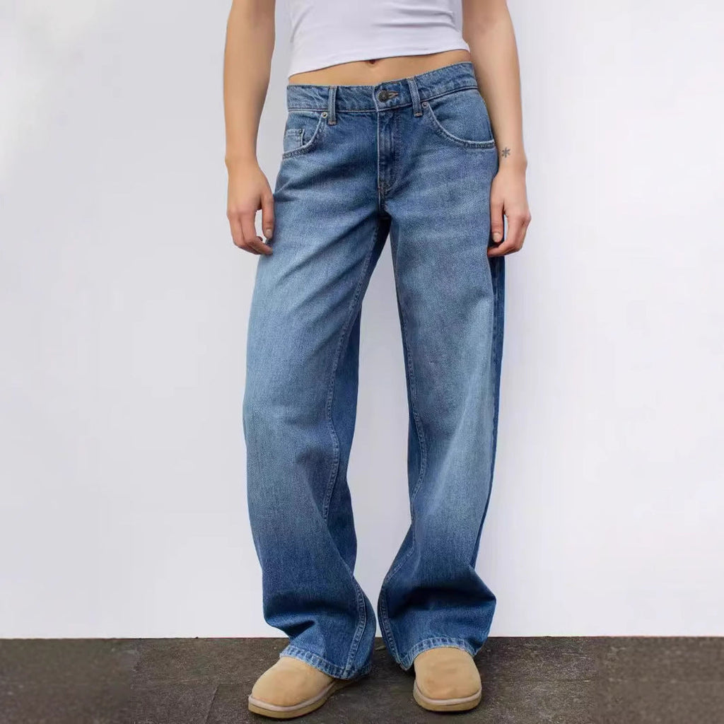 High Waist Relaxed Fit Jeans