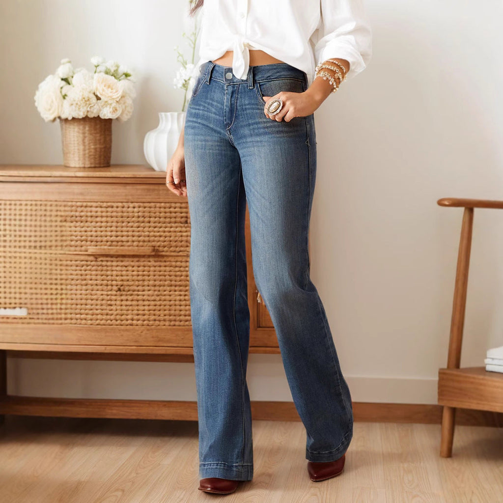 High Waist Bootcut Jeans