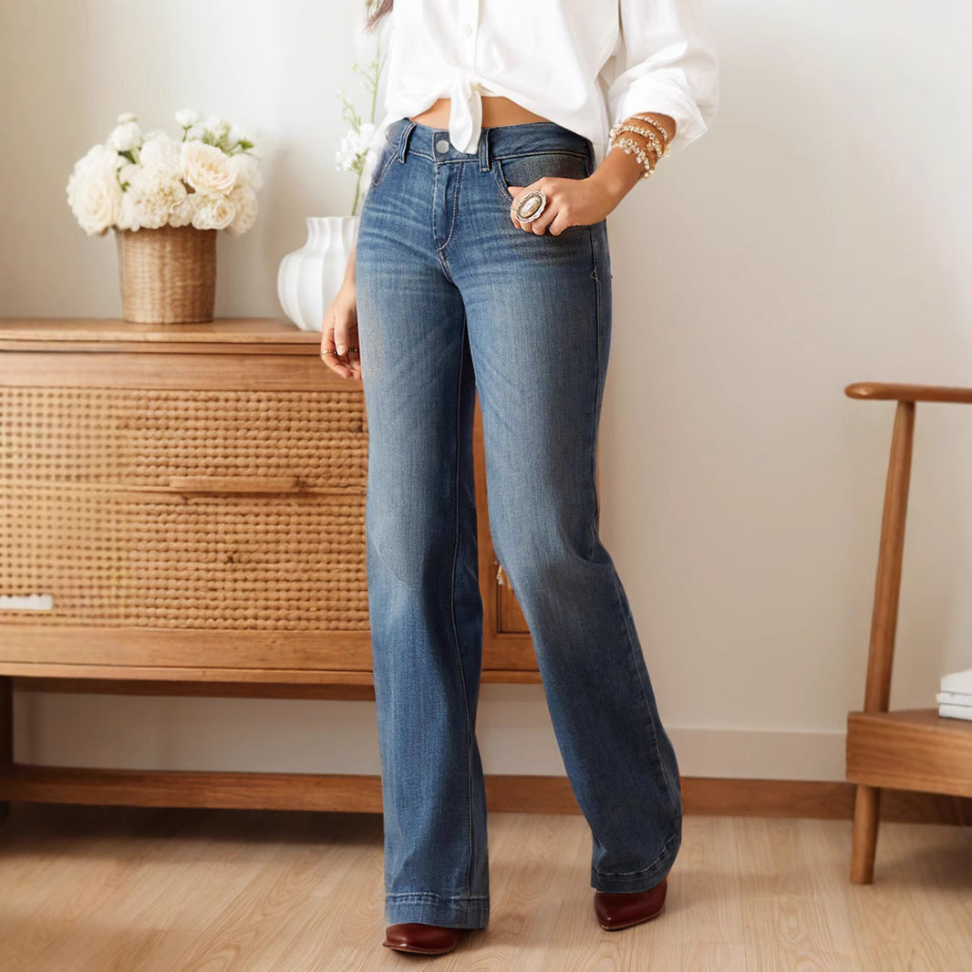 High Waist Bootcut Jeans