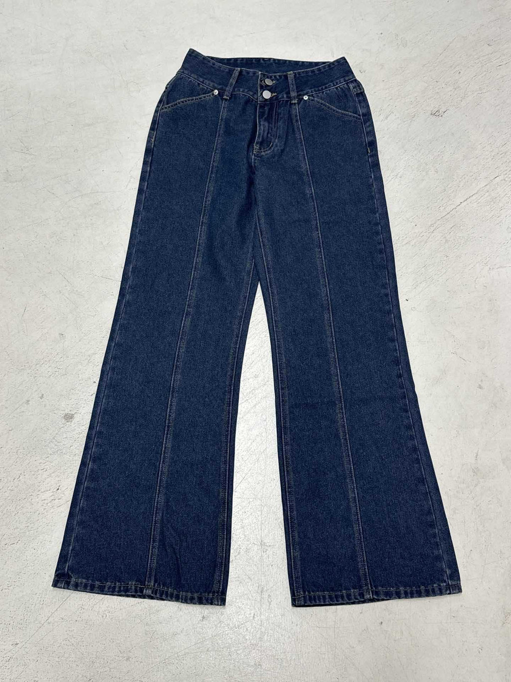 High Waist Wide Leg Denim Jeans