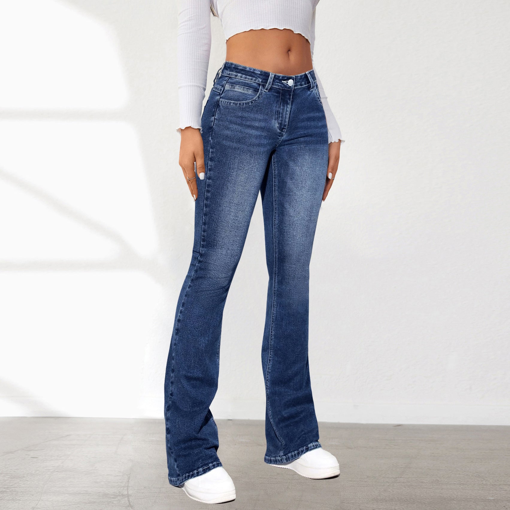 High Waist Bootcut Jeans