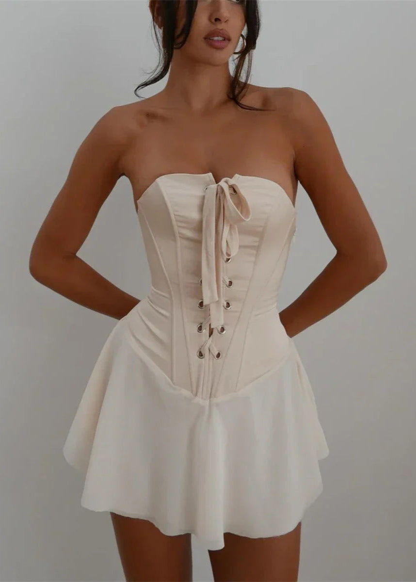 Strapless Corset Mini Dress