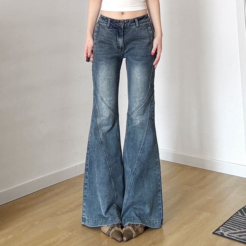 High-Waist Flared Jeans