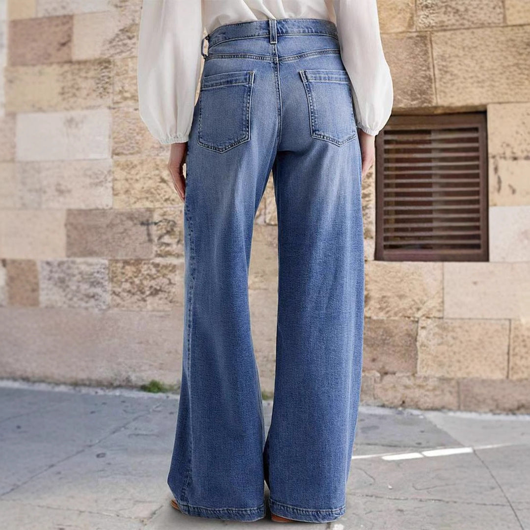 High-Rise Wide Leg Jeans