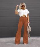 Retro High-Waist Flared Jeans