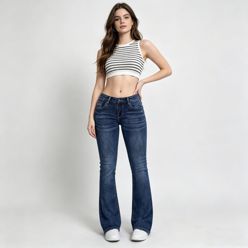 High Waist Flared Jeans