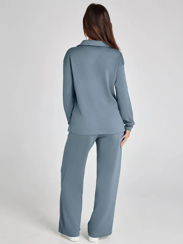 Collared Lounge Set