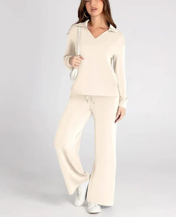 Collared Lounge Set