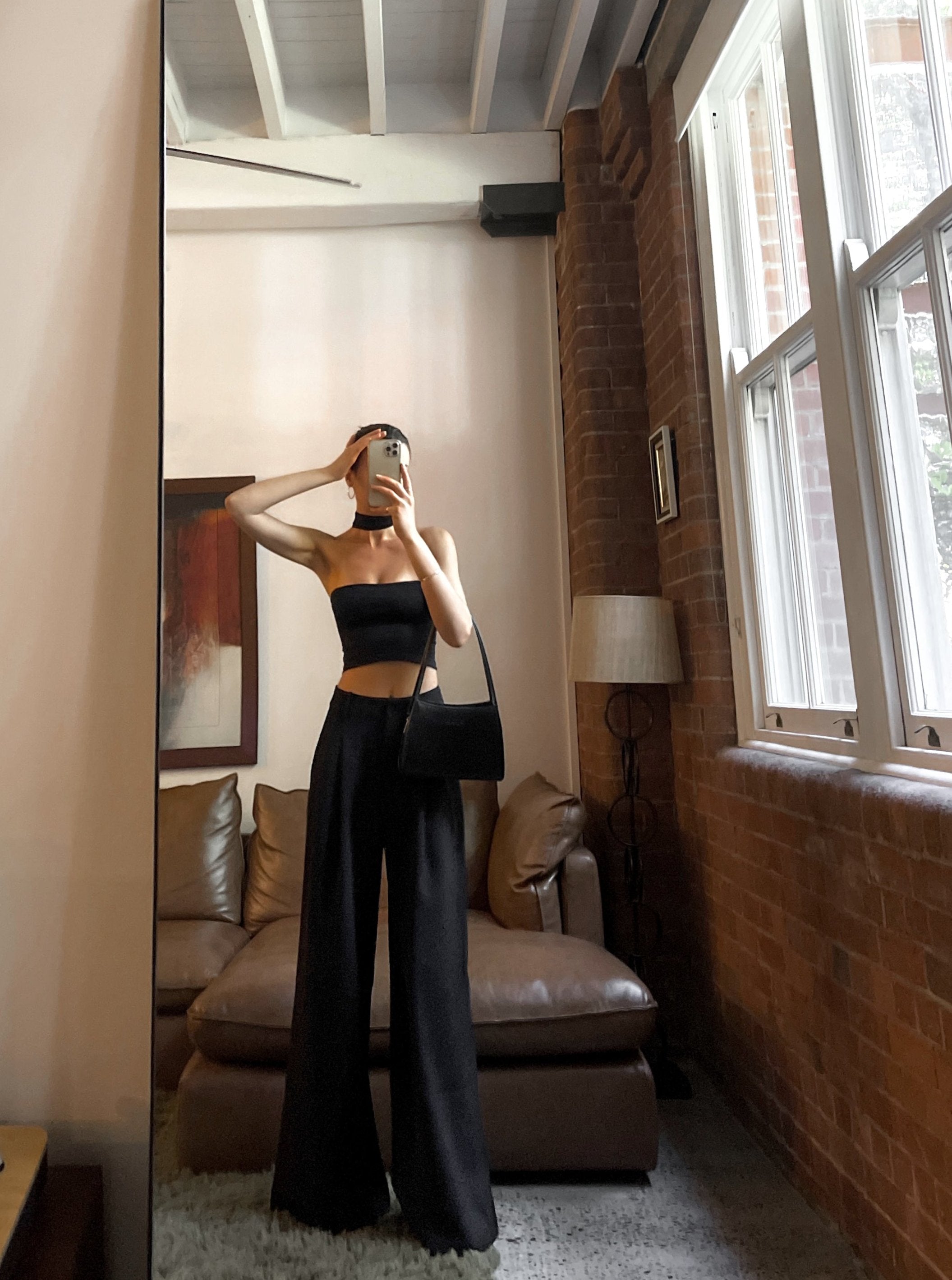 High Waist Palazzo Trousers