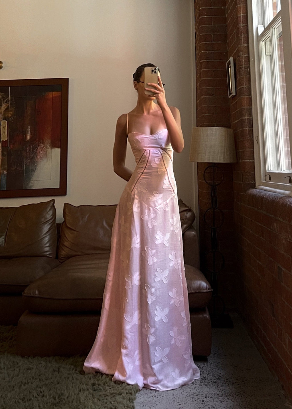 Jacquard Corset Maxi Dress