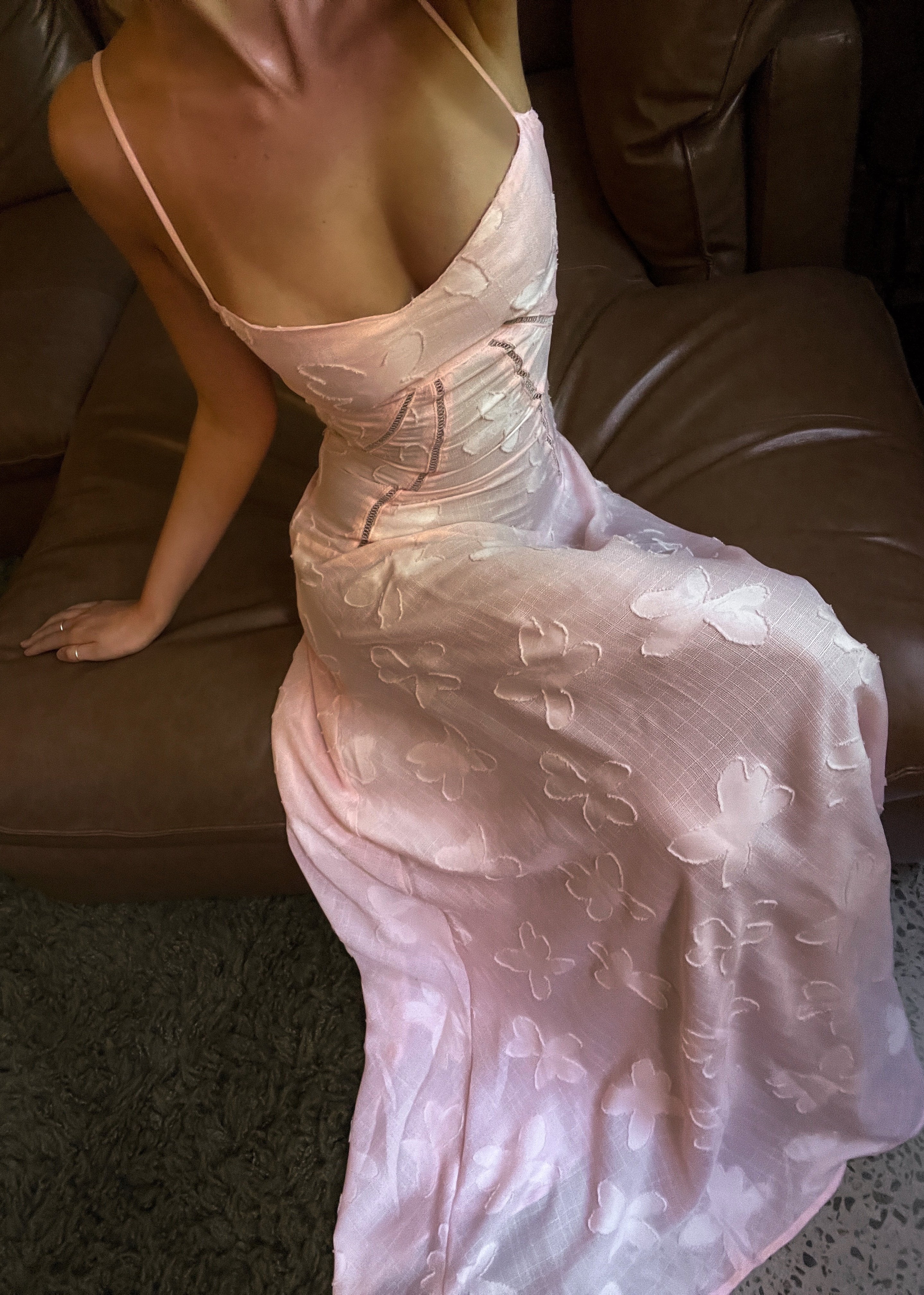 Jacquard Corset Maxi Dress