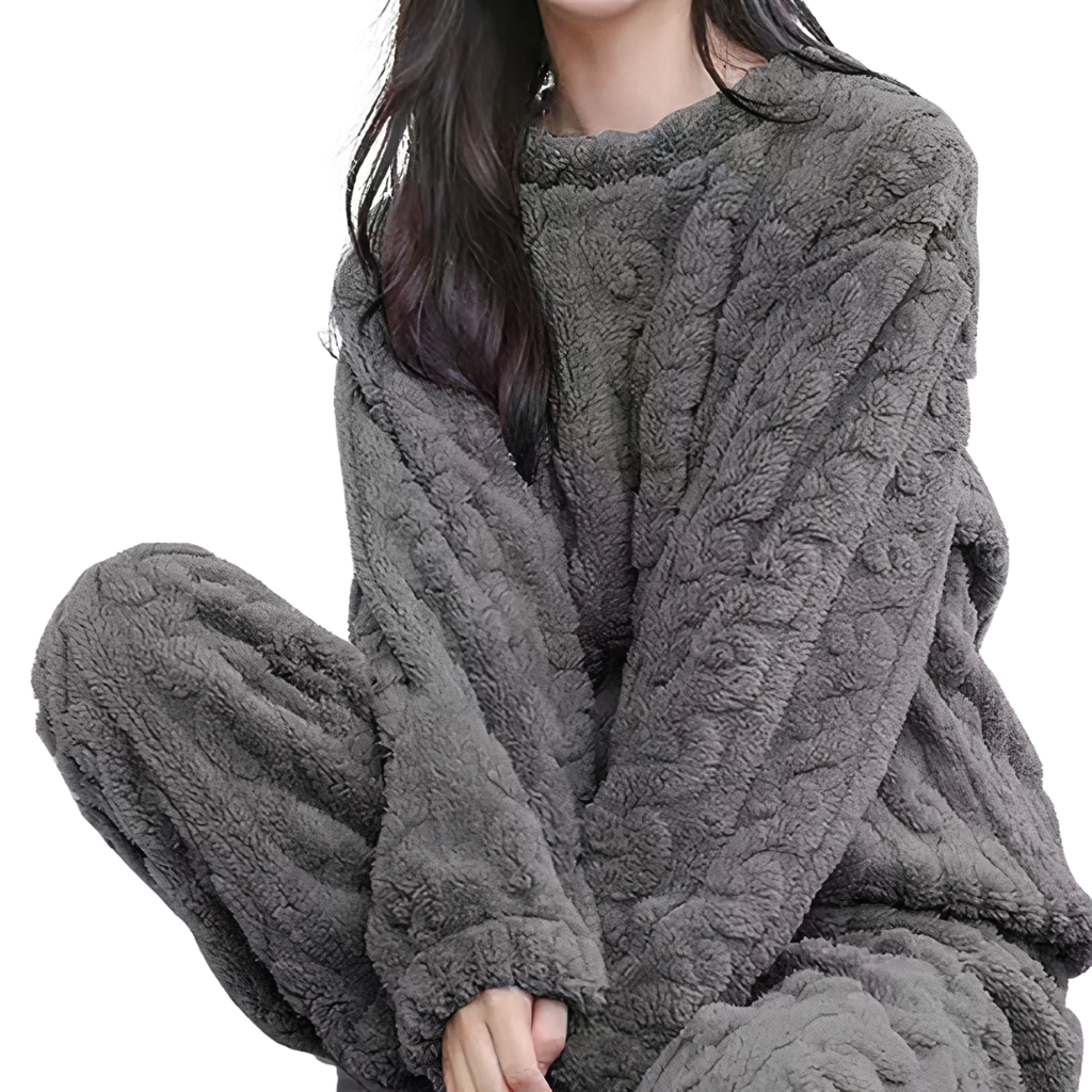 Cable Knit Fleece Set