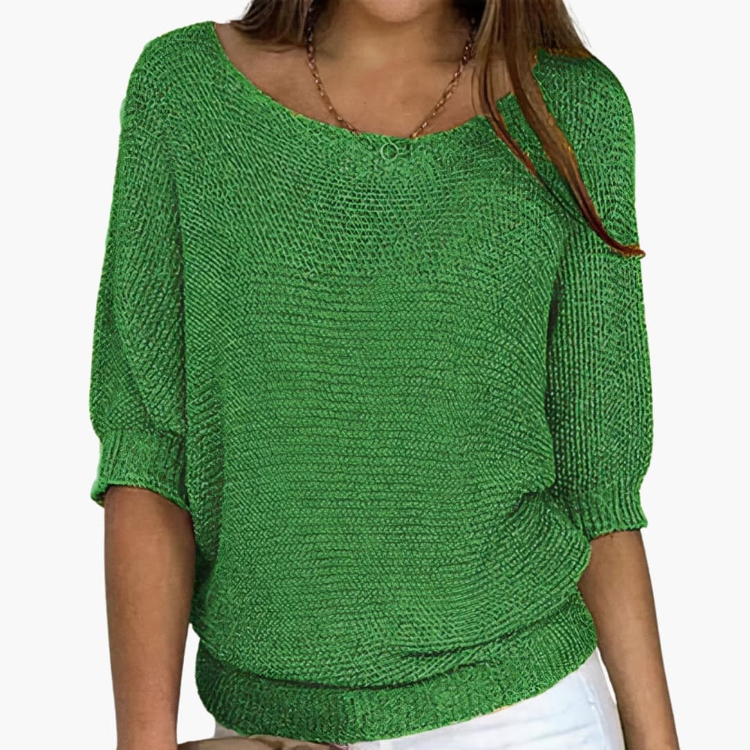 Relaxed Fit Knit Blouse