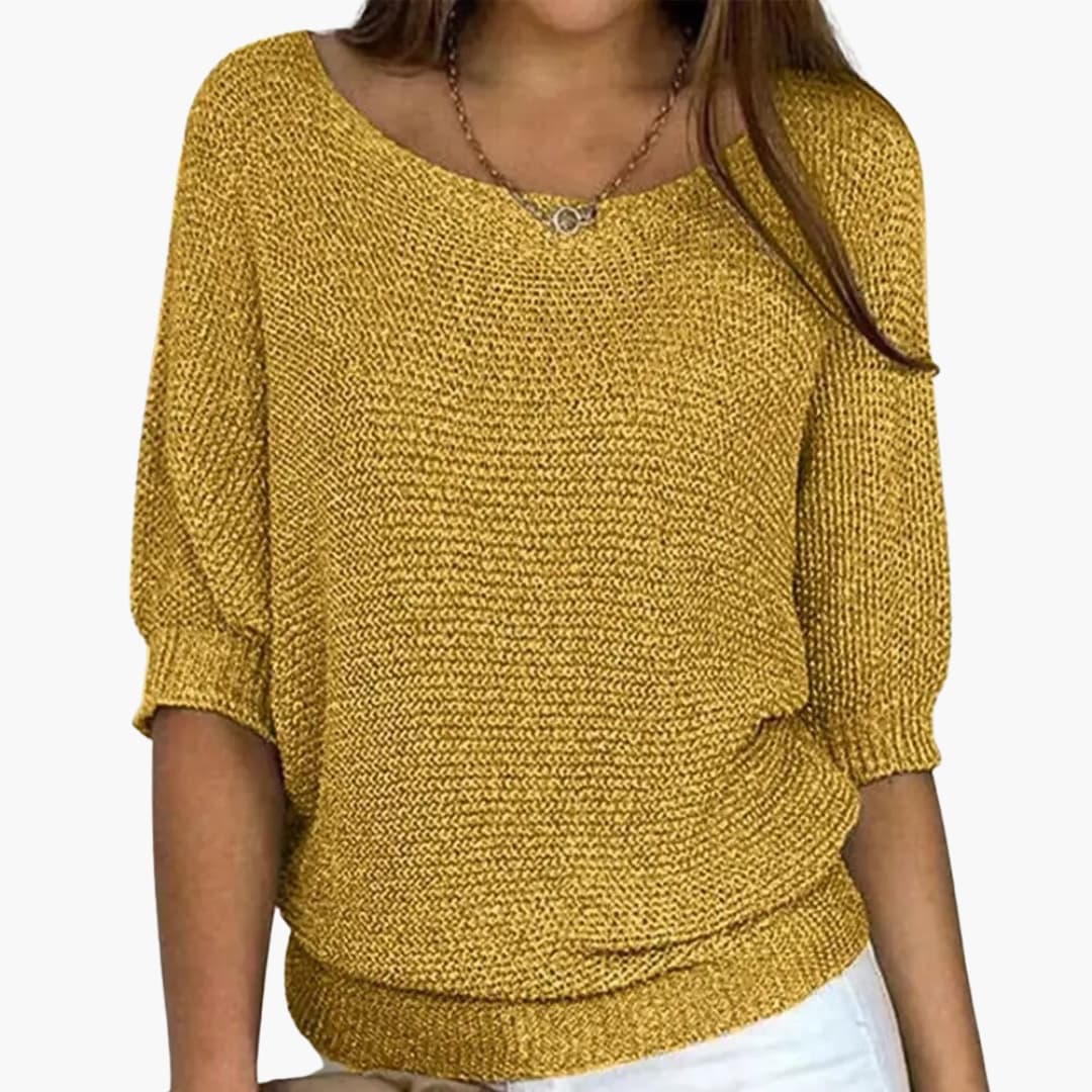 Relaxed Fit Knit Blouse
